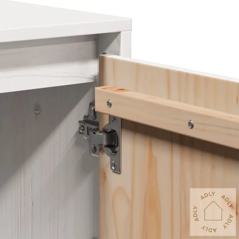 Tv-Benk Hvit 110,5X35X44 Cm Heltre Furu