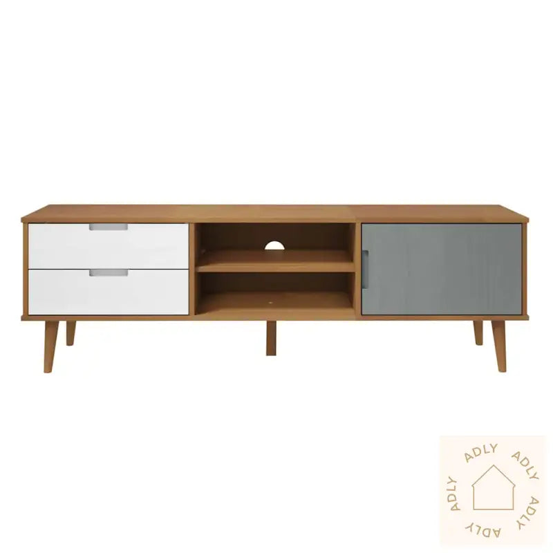 Tv-Benk Molde Brun 158X40X49 Cm Heltre Furu