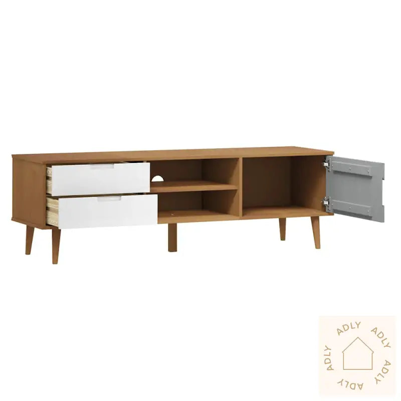 Tv-Benk Molde Brun 158X40X49 Cm Heltre Furu