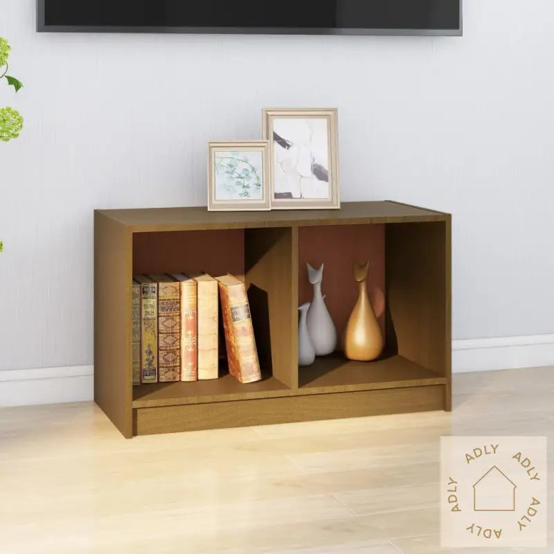 Tv-Benk Honningbrun 70X33X42 Cm Heltre Furu