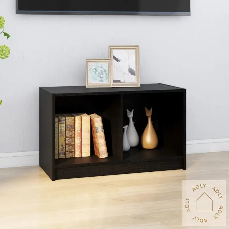 Tv-Benk Svart 70X33X42 Cm Heltre Furu