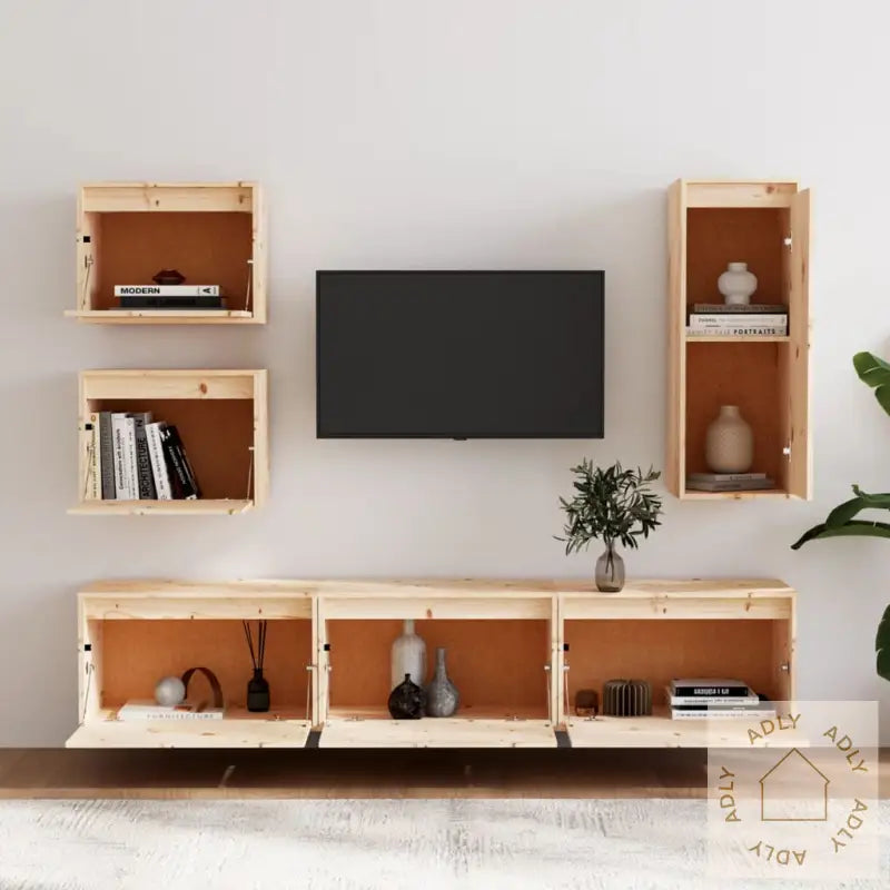 Tv-Benker 6 Stk Heltre Furu