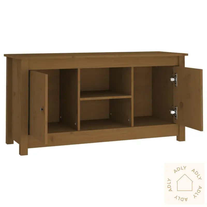 Tv-Benk Honningbrun 103X36,5X52 Cm Heltre Furu