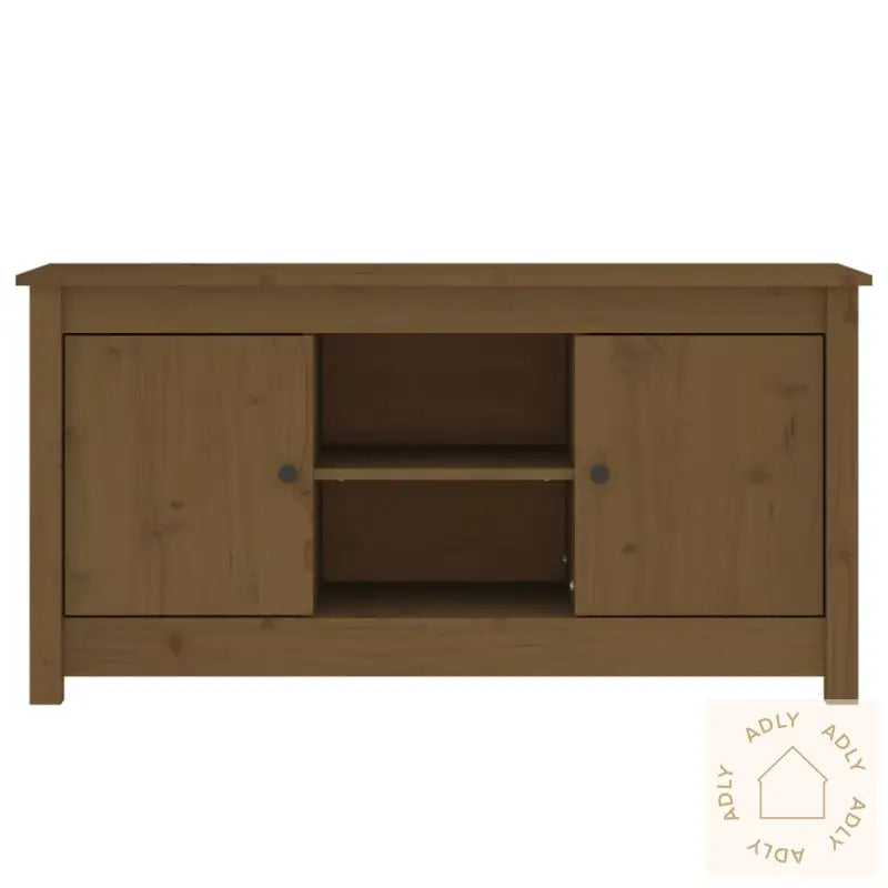 Tv-Benk Honningbrun 103X36,5X52 Cm Heltre Furu