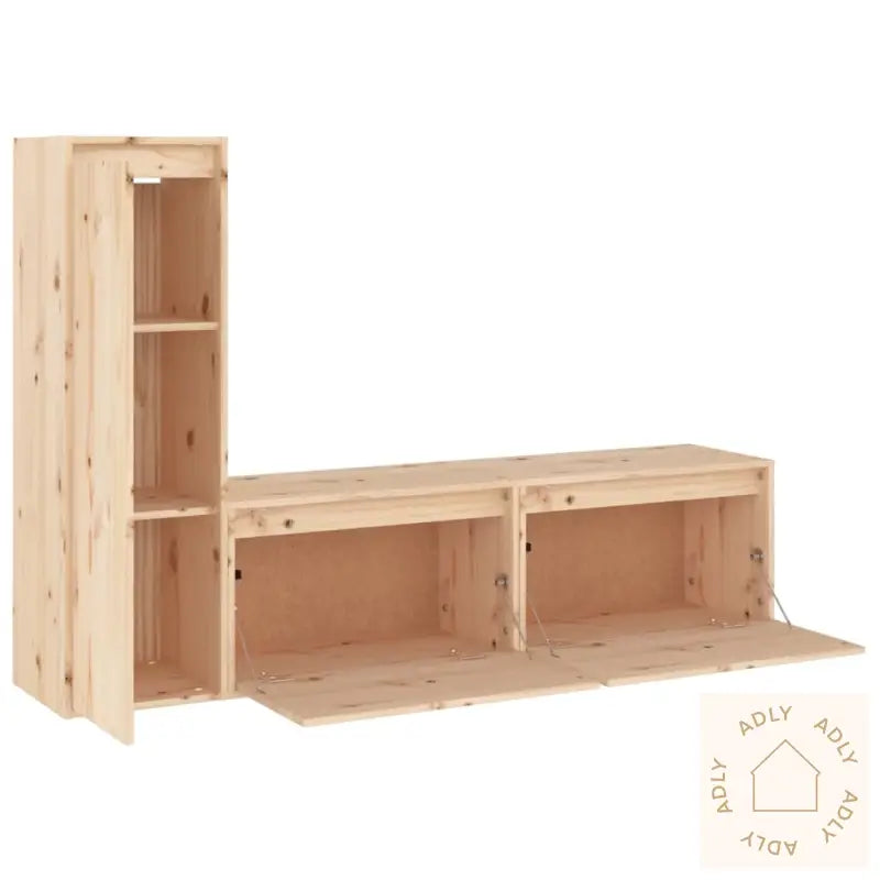 Tv-Benker 3 Stk Heltre Furu