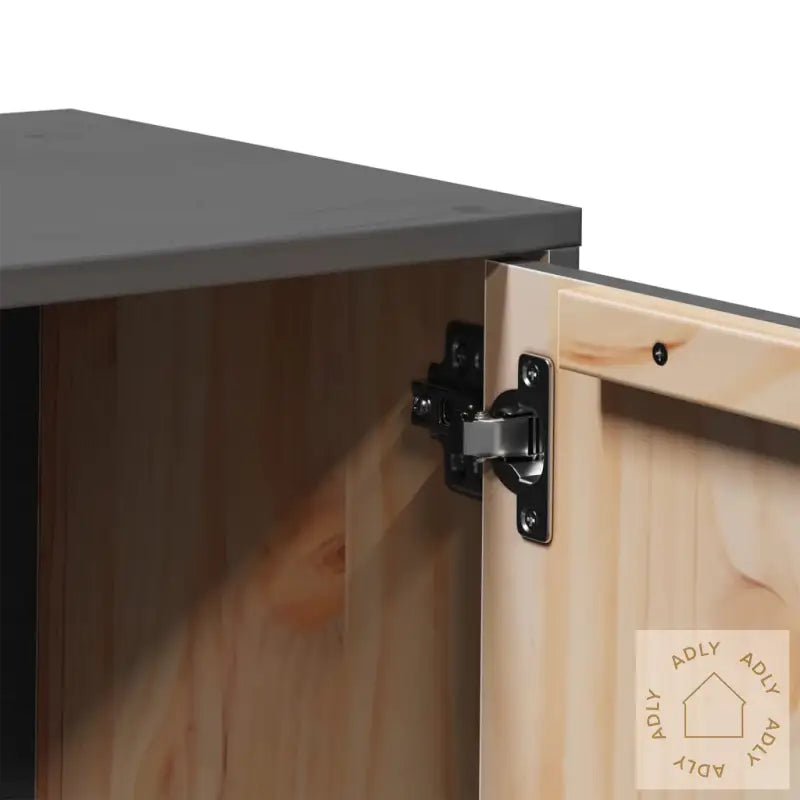 Tv-Benk Grå 80X34X40 Cm Heltre Furu