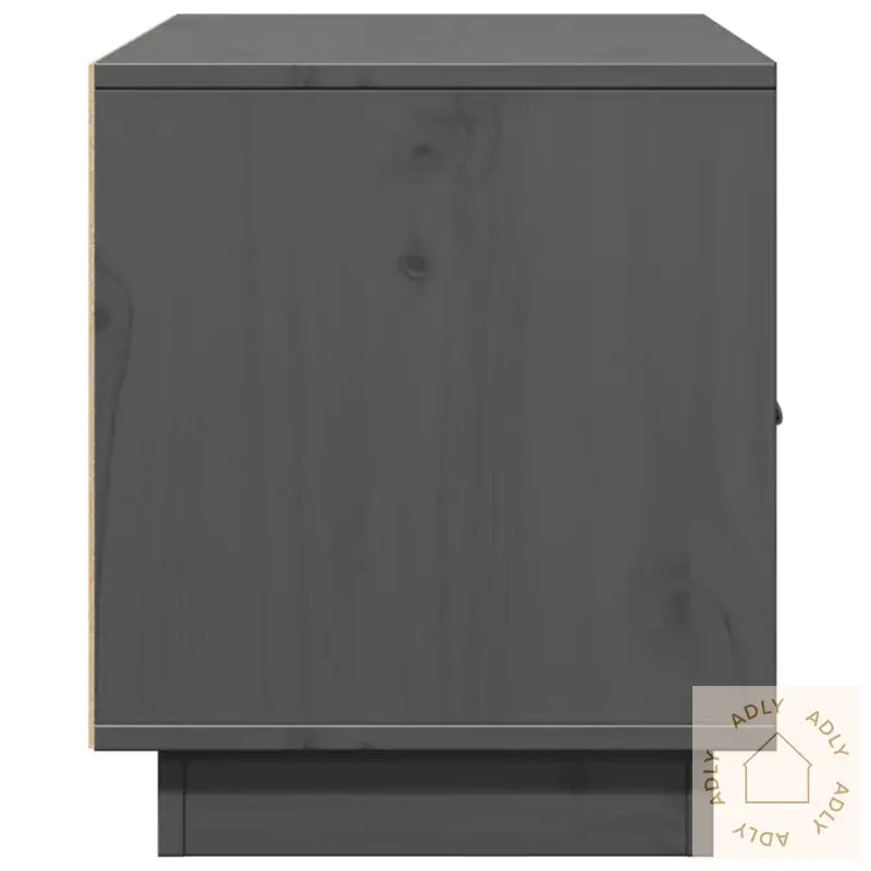 Tv-Benk Grå 80X34X40 Cm Heltre Furu