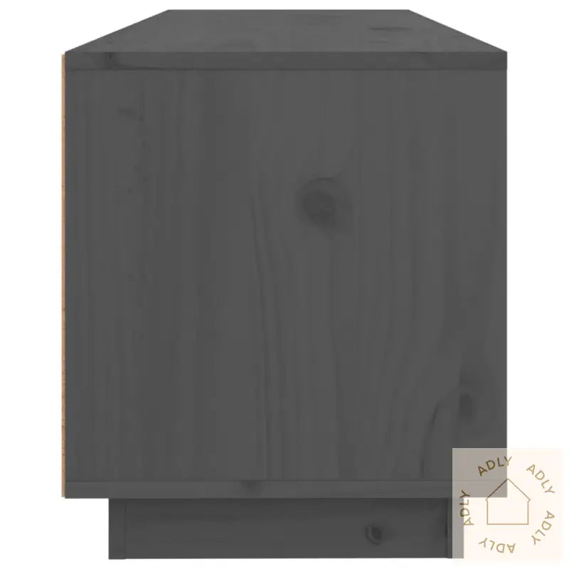 Tv-Benk Grå 100X34X40 Cm Heltre Furu