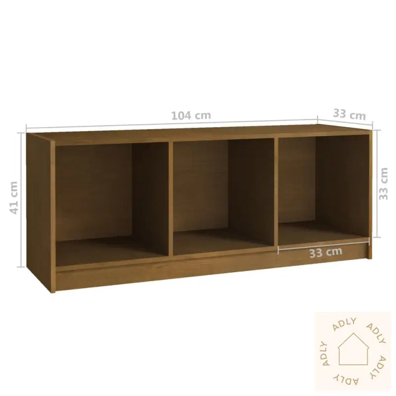 Tv-Benk Honningbrun 104X33X41 Cm Heltre Furu