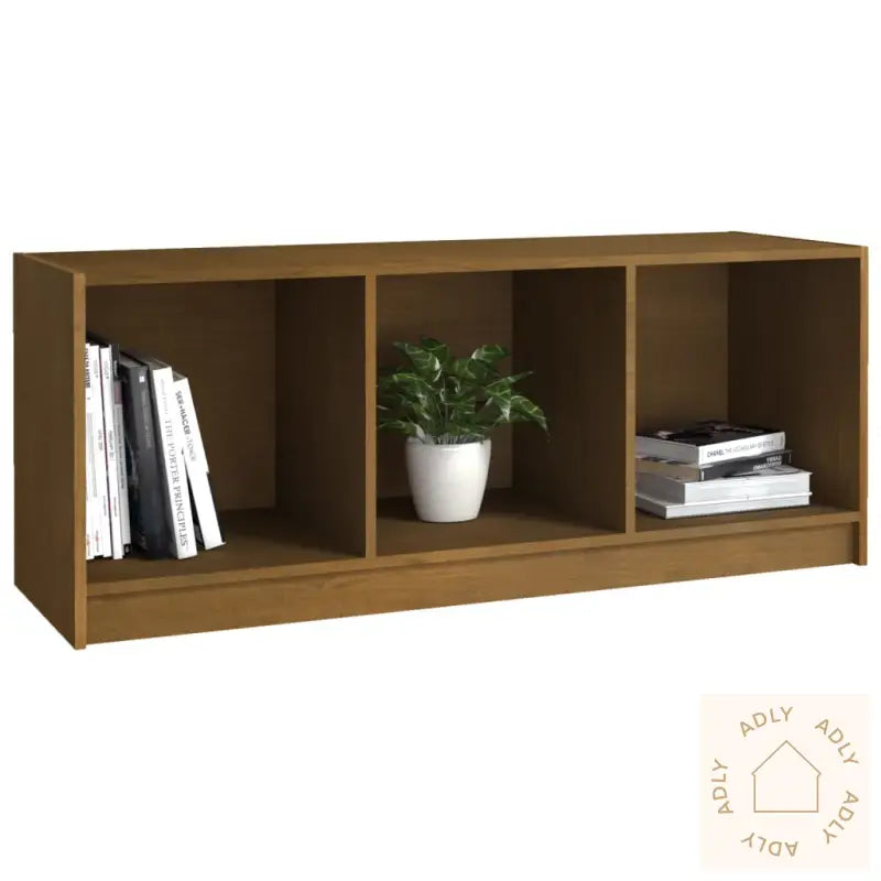 Tv-Benk Honningbrun 104X33X41 Cm Heltre Furu