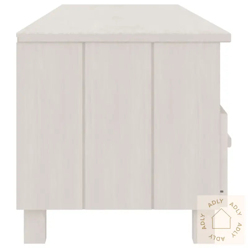 Tv-Benk Hamar Hvit 158X40X40 Cm Heltre Furu