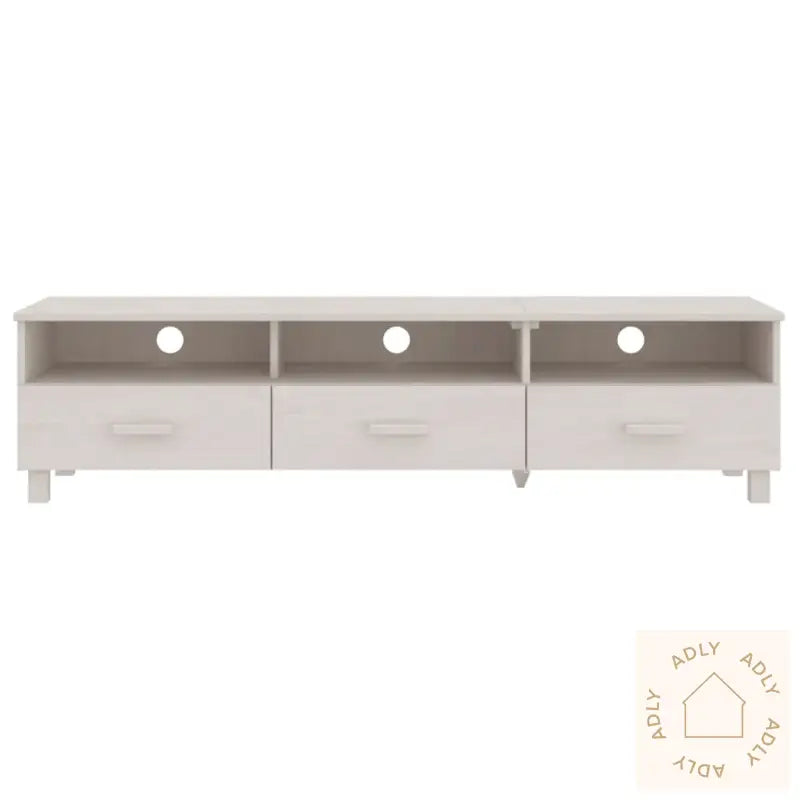 Tv-Benk Hamar Hvit 158X40X40 Cm Heltre Furu