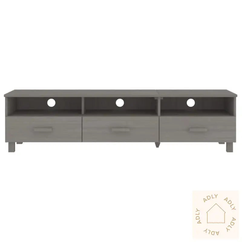 Tv-Benk Hamar Lysegrå 158X40X40 Cm Heltre Furu