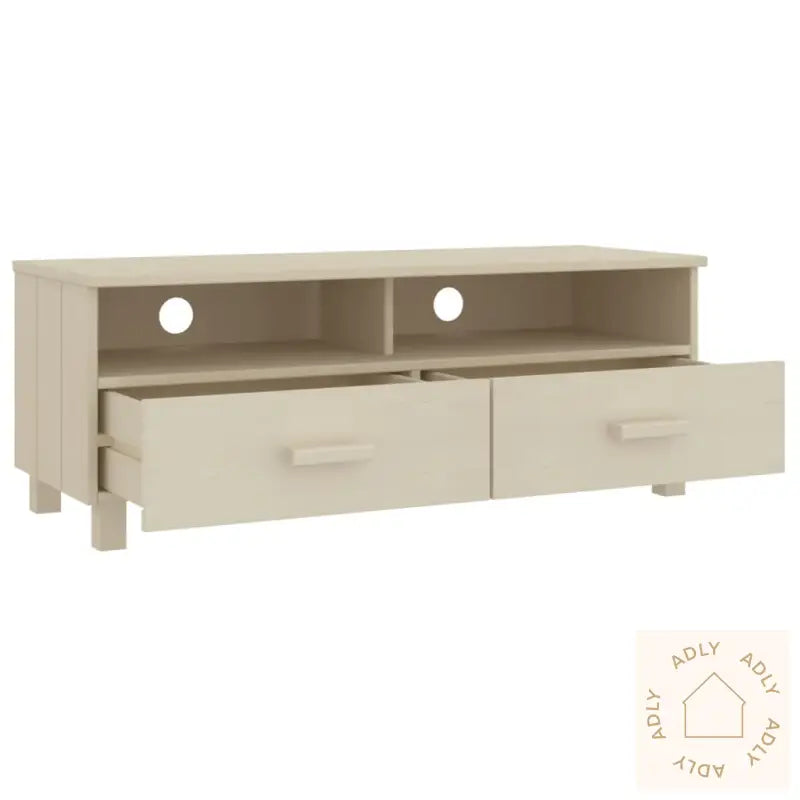 Tv-Benk Hamar Honningbrun 106X40X40 Cm Heltre Furu