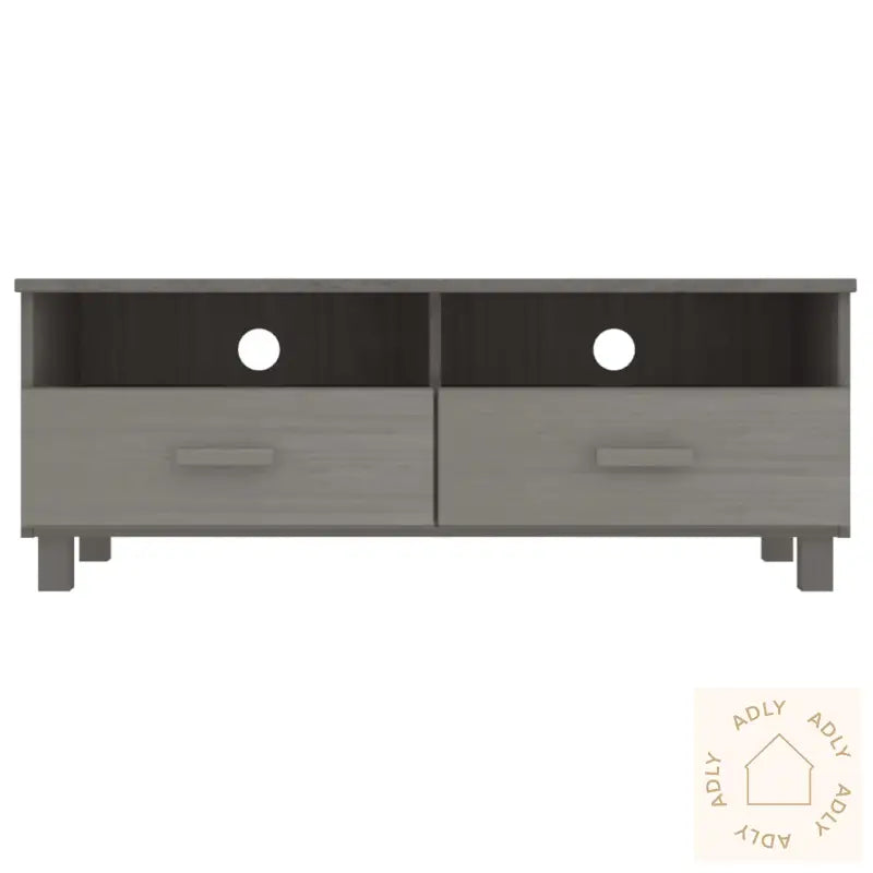 Tv-Benk Hamar Lysegrå 106X40X40 Cm Heltre Furu