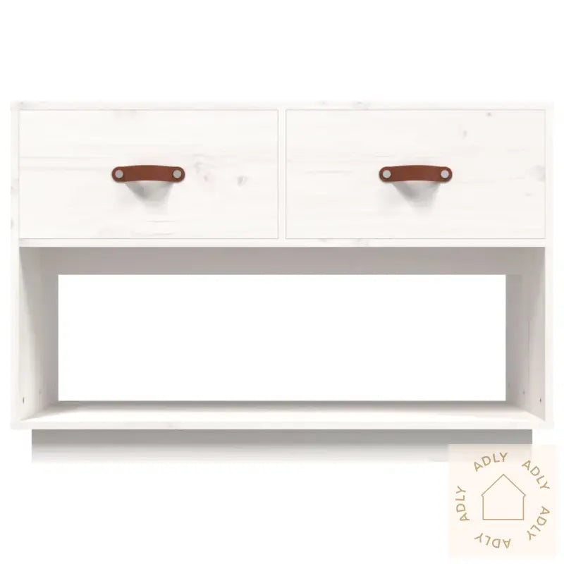 Tv-Benk Hvit 90X40X60 Cm Heltre Furu