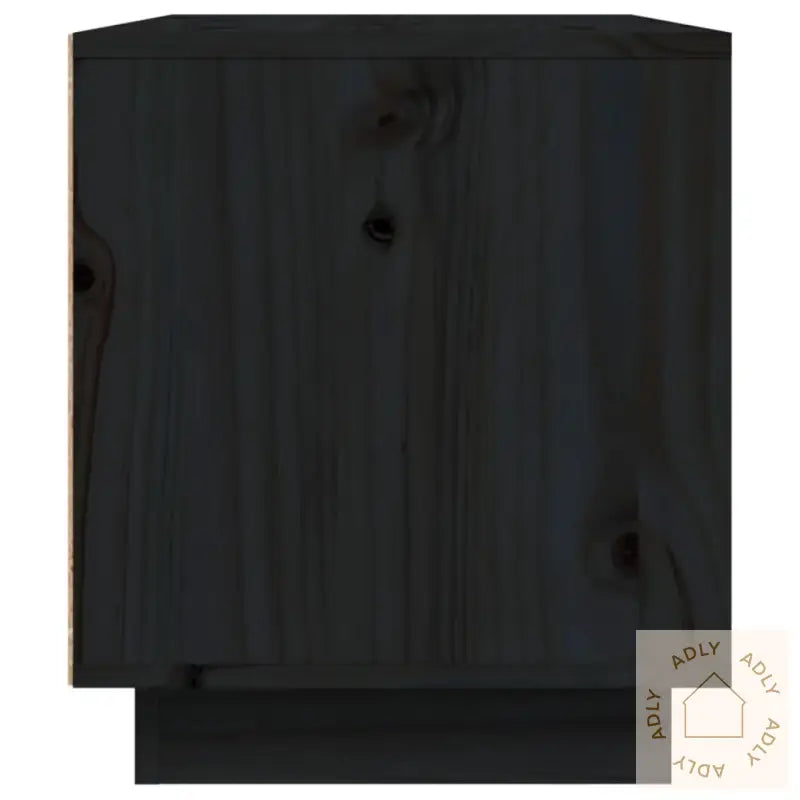 Tv-Benk Svart 80X35X40,5 Cm Heltre Furu