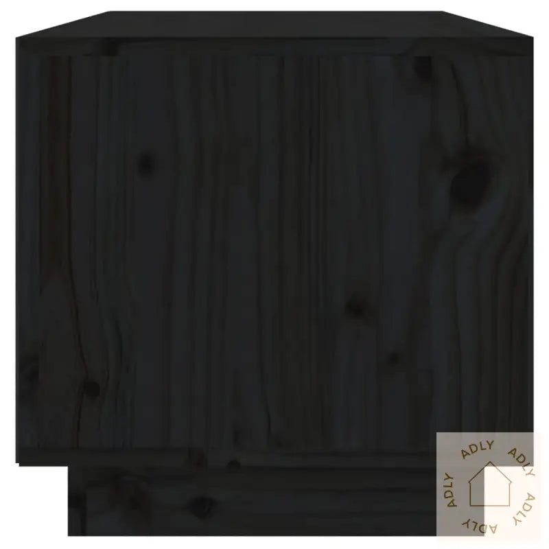 Tv-Benk Svart 60X35X35 Cm Heltre Furu