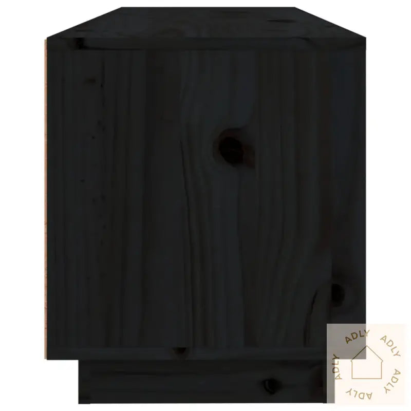Tv-Benk Svart 100X34X40 Cm Heltre Furu