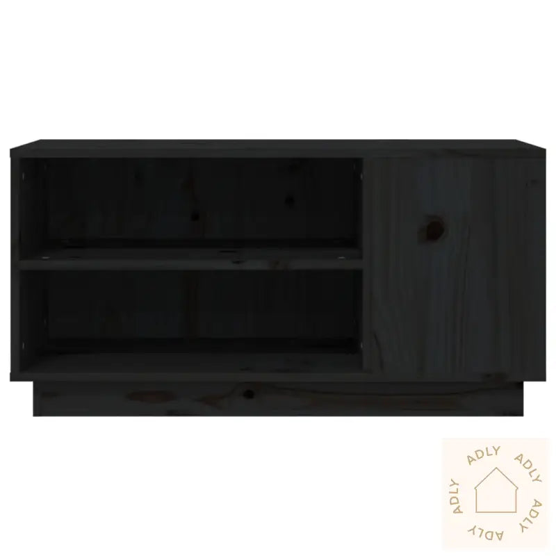 Tv-Benk Svart 80X35X40,5 Cm Heltre Furu