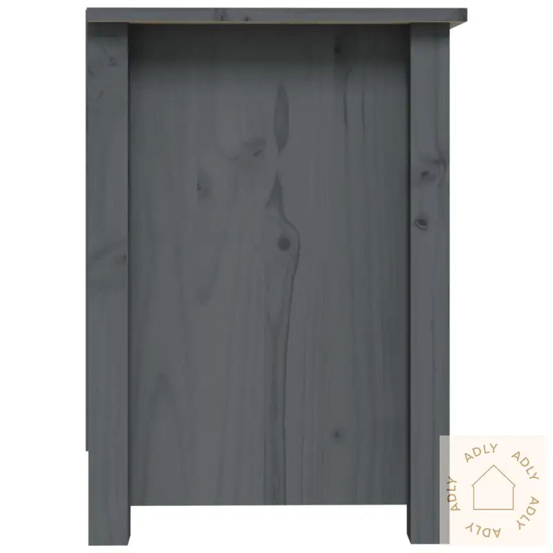 Tv-Benk Grå 70X36,5X52 Cm Heltre Furu