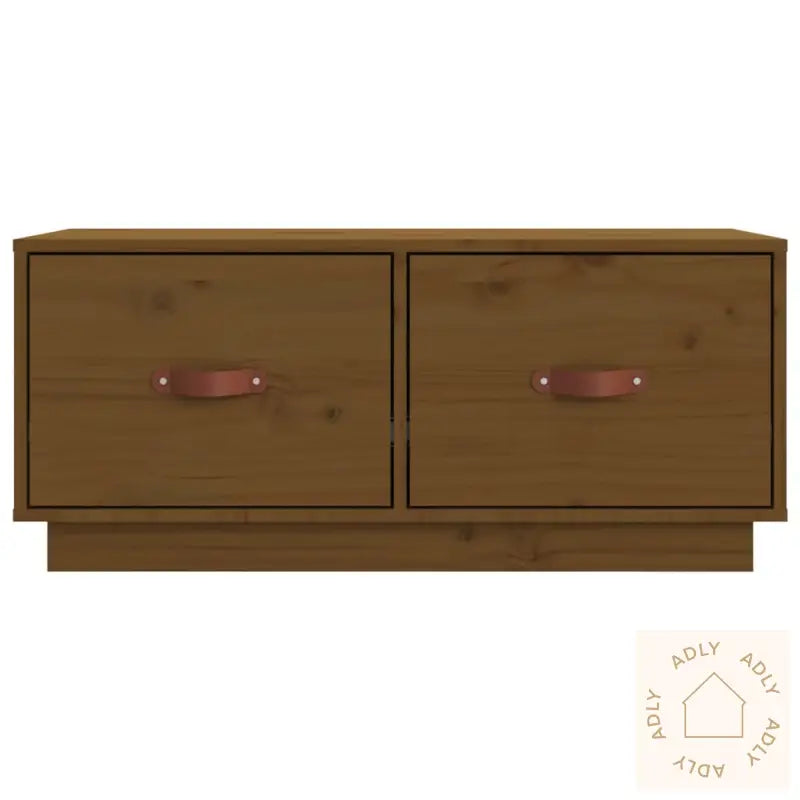 Tv-Benk Honningbrun 80X34X35 Cm Heltre Furu