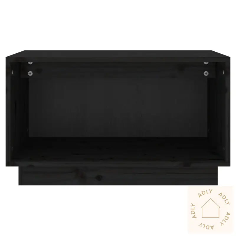 Tv-Benk Svart 60X35X35 Cm Heltre Furu