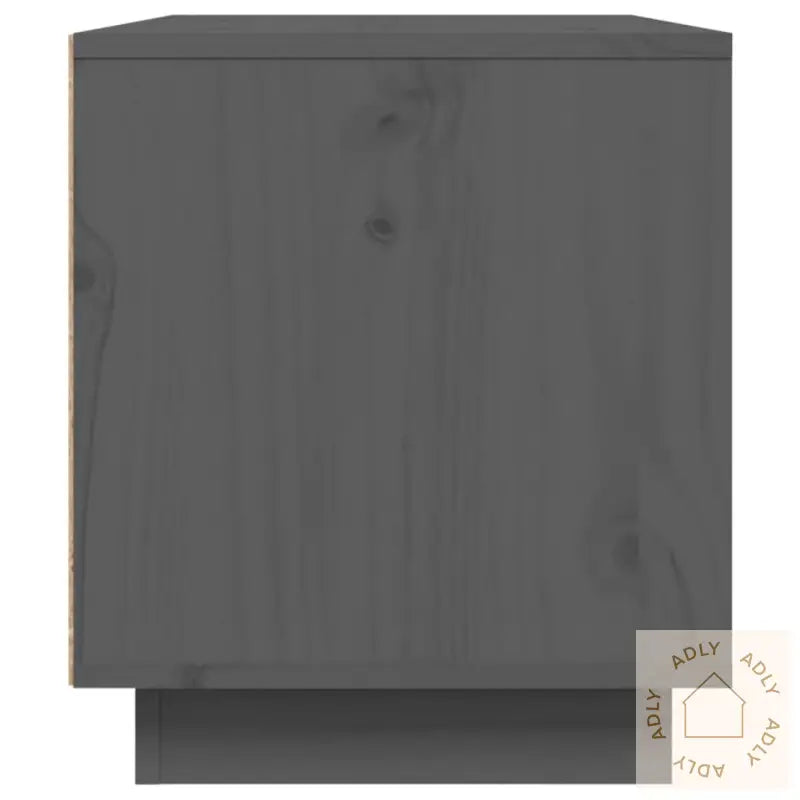 Tv-Benk Grå 80X35X40,5 Cm Heltre Furu