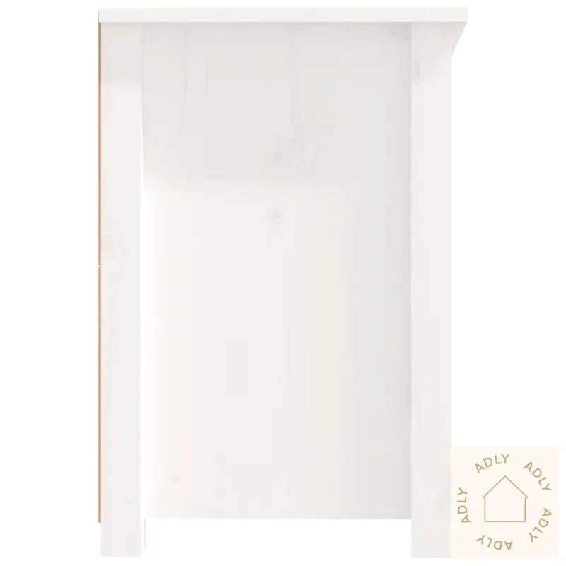 Tv-Benk Hvit 114X35X52 Cm Heltre Furu