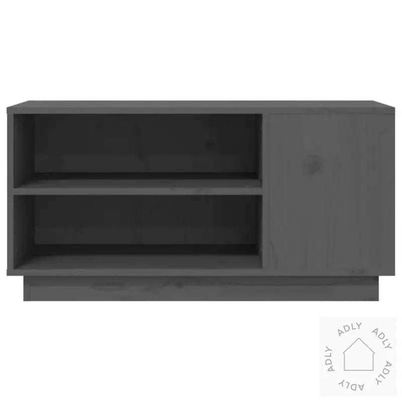 Tv-Benk Grå 80X35X40,5 Cm Heltre Furu