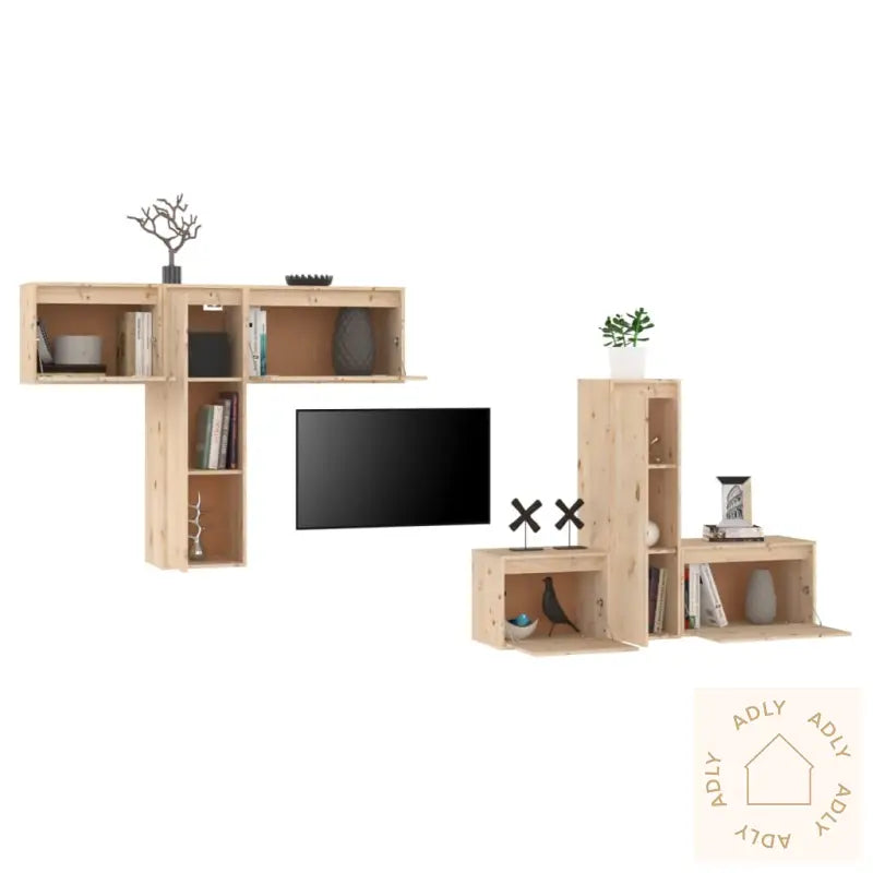 Tv-Benker 6 Stk Heltre Furu