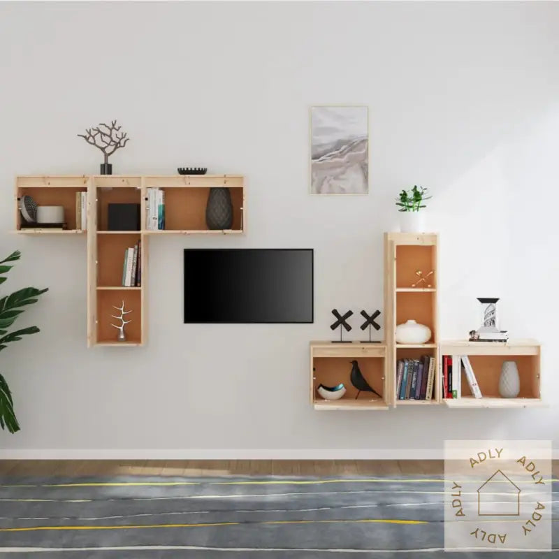 Tv-Benker 6 Stk Heltre Furu