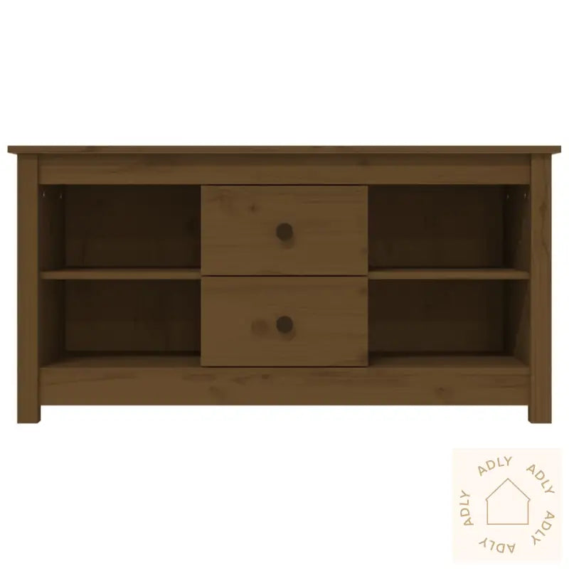 Tv-Benk Honningbrun 103X36,5X52 Cm Heltre Furu