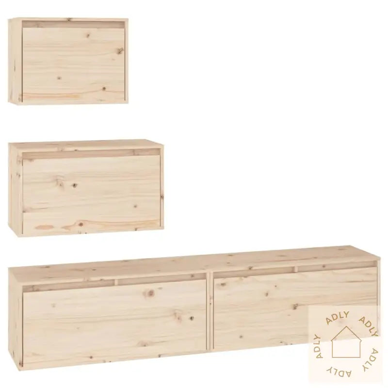 Tv-Benker 4 Stk Heltre Furu