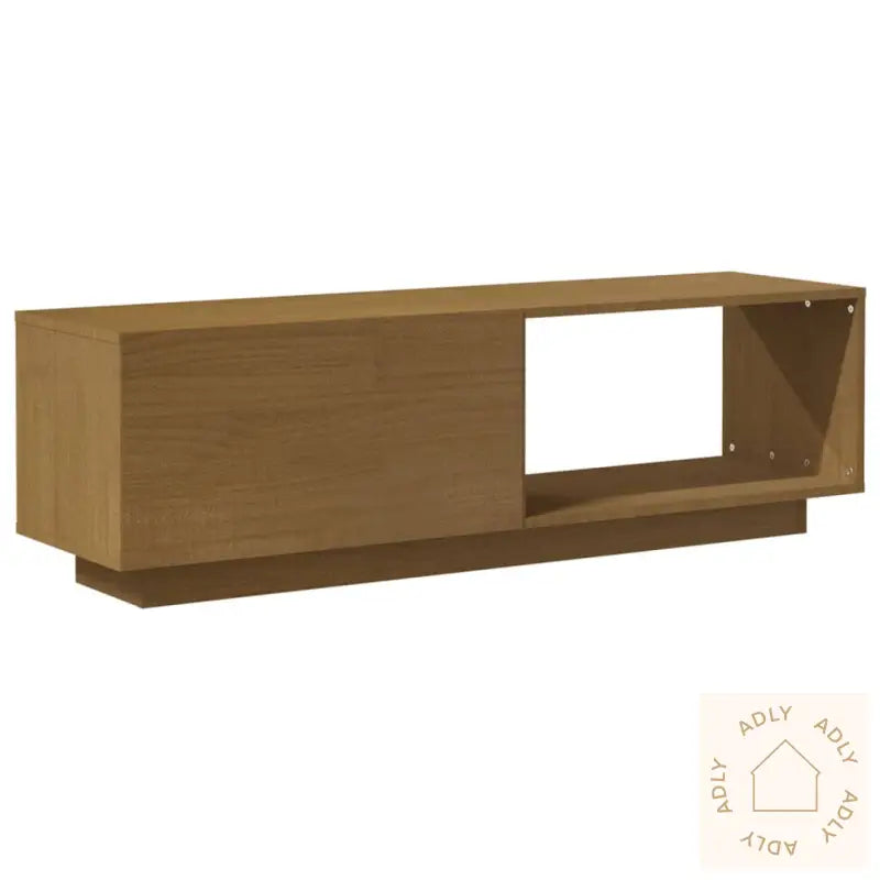 Tv-Benk 110X30X33,5 Cm Heltre Furu Honningbrun