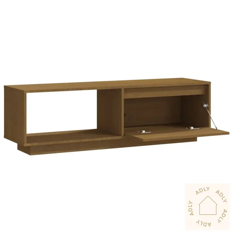 Tv-Benk 110X30X33,5 Cm Heltre Furu Honningbrun