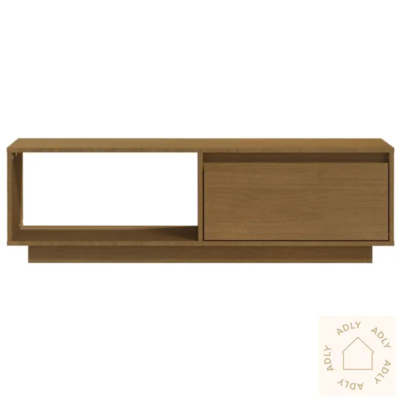 Tv-Benk 110X30X33,5 Cm Heltre Furu Honningbrun