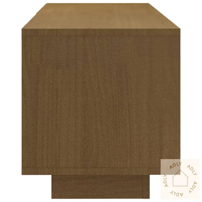 Tv-Benk 110X30X33,5 Cm Heltre Furu Honningbrun