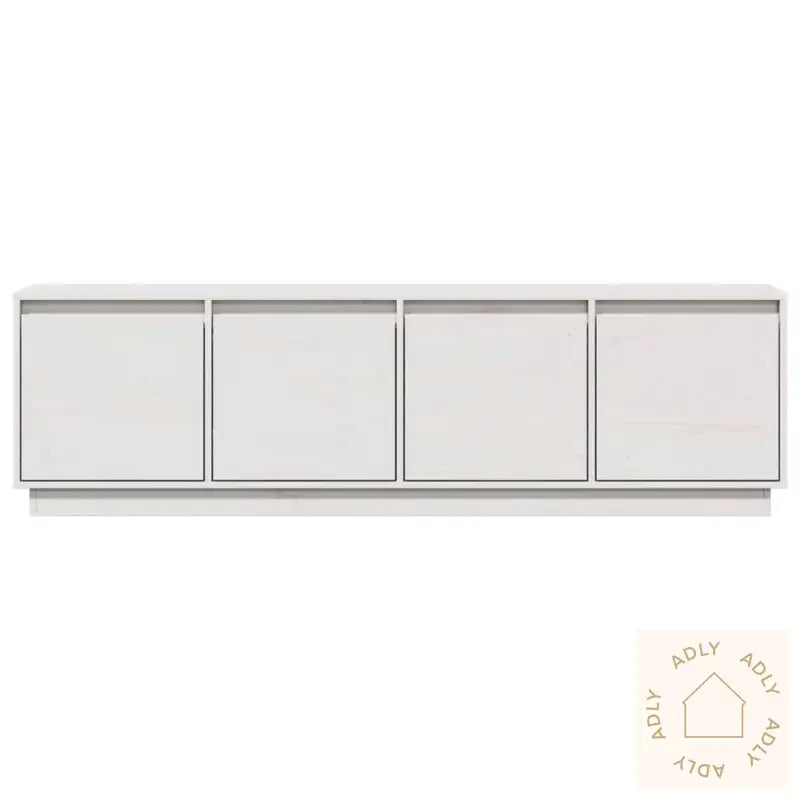 Tv-Benk Hvit 156X37X45 Cm Heltre Furu