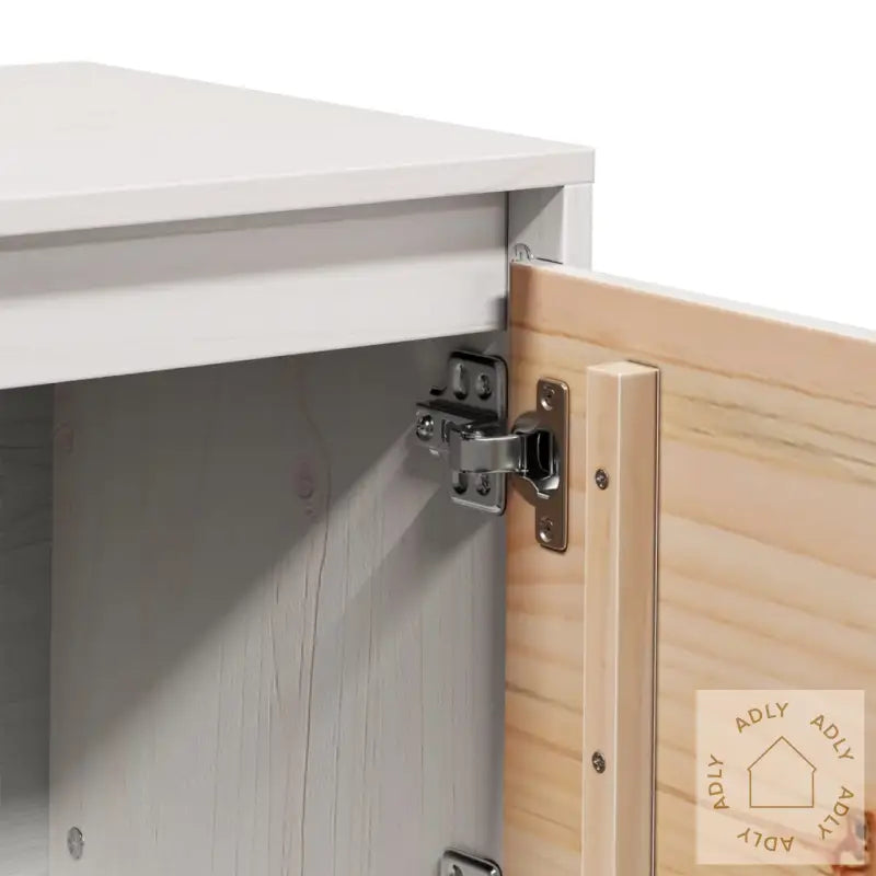 Tv-Benk Hvit 156X37X45 Cm Heltre Furu