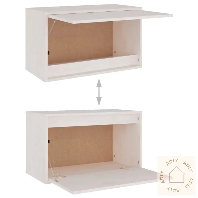 Tv-Benker 3 Stk Hvit Heltre Furu