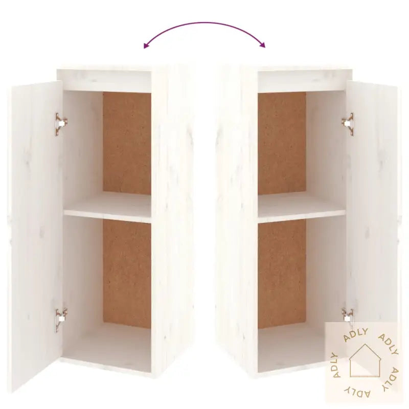 Tv-Benker 6 Stk Hvit Heltre Furu