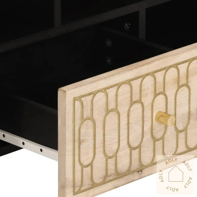 Tv-Benk 100X33X46 Cm Heltre Mango