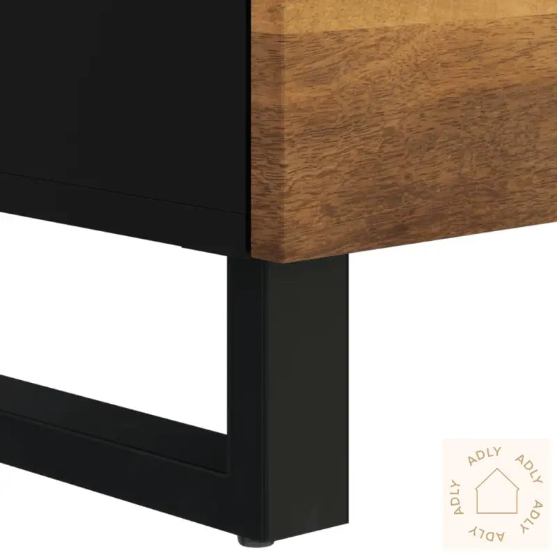 Tv-Benk 100X33X46 Cm Heltre Mango Og Konstruert Tre