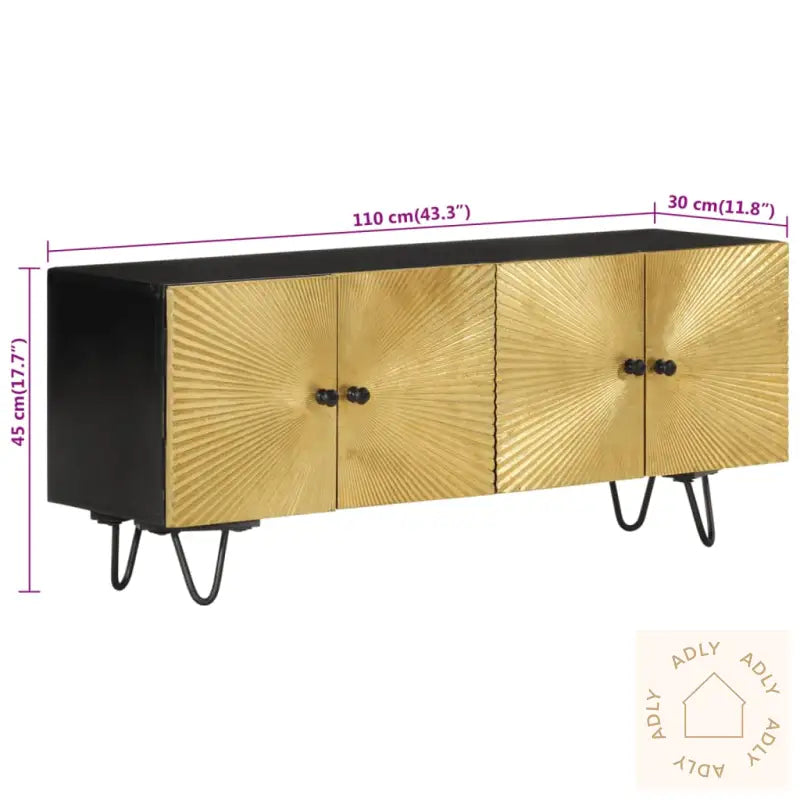 Tv-Benk 110X30X45 Cm Heltre Mango