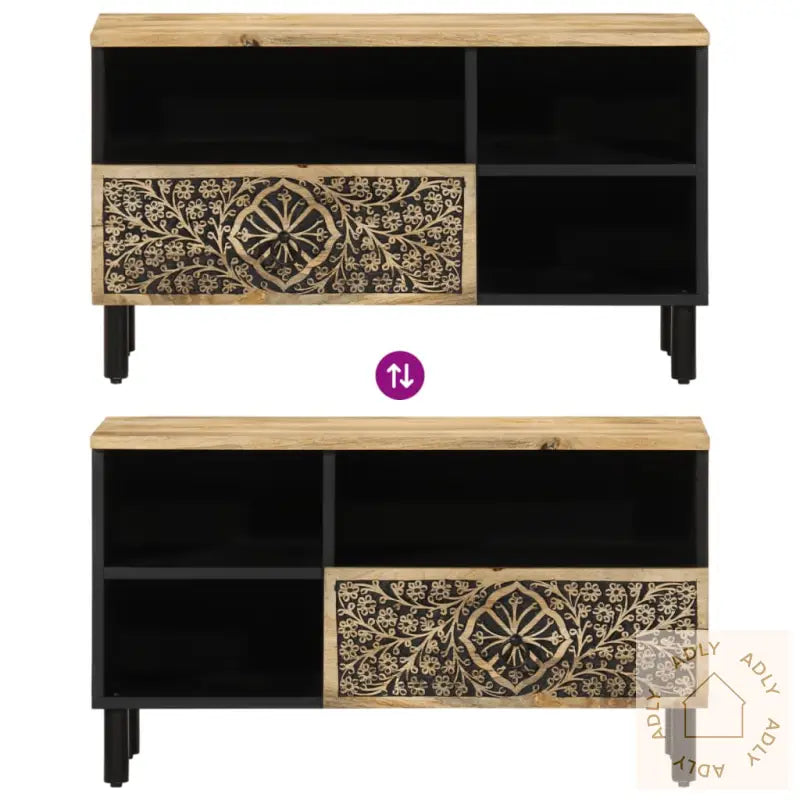 Tv-Benk 80X33X46 Cm Heltre Mango