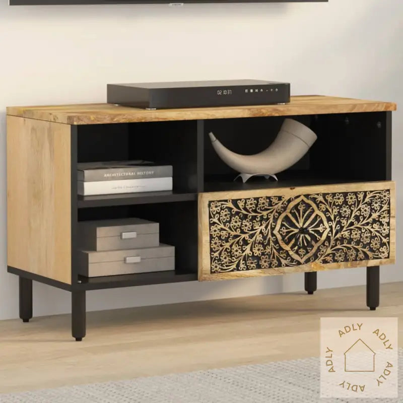 Tv-Benk 80X33X46 Cm Heltre Mango