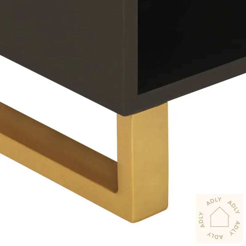 Tv-Benk Brun Og Svart 80X33,5X46 Cm Heltre Mango