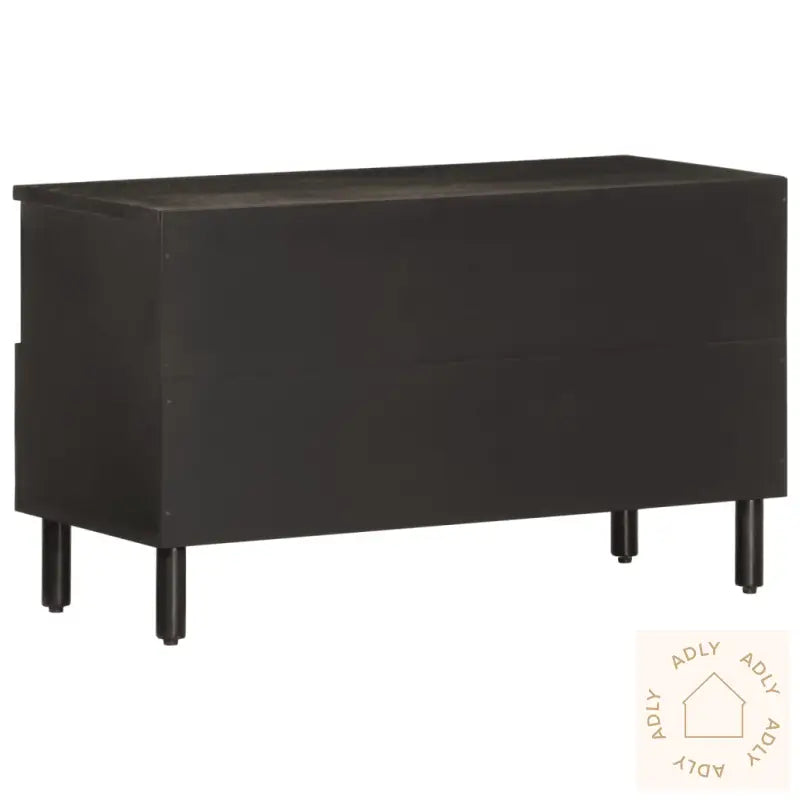 Tv-Benk Svart 80X33X46 Cm Heltre Mango