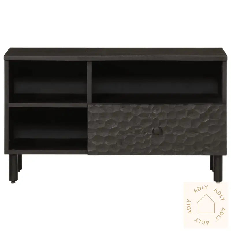 Tv-Benk Svart 80X33X46 Cm Heltre Mango